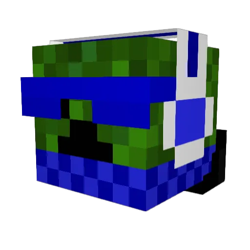 eldanto Minecraft avatar head, 3D render