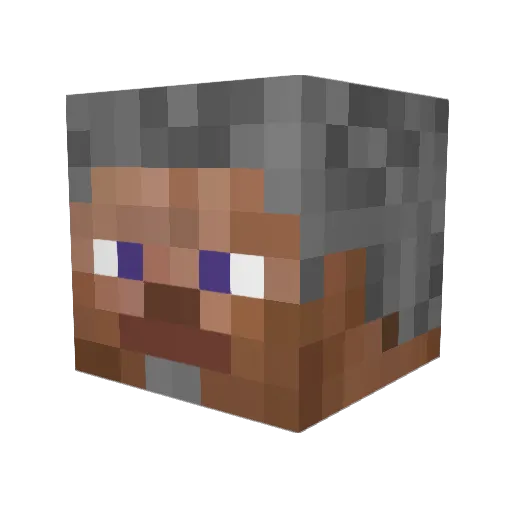 eldeRstEEv85 Minecraft avatar head, 3D render