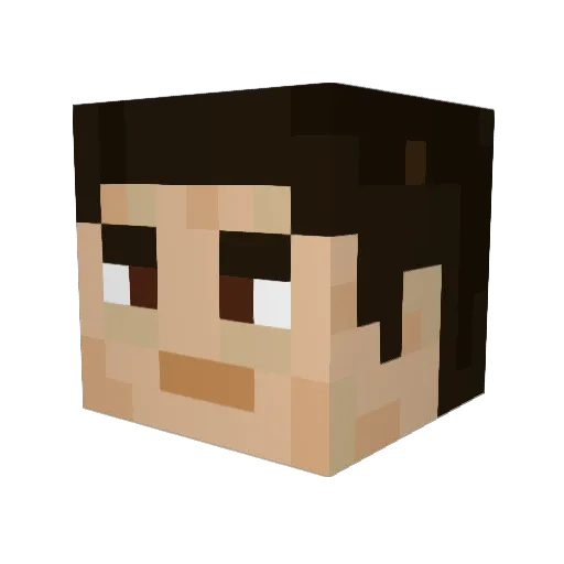 eldemedazh Minecraft avatar head, 3D render
