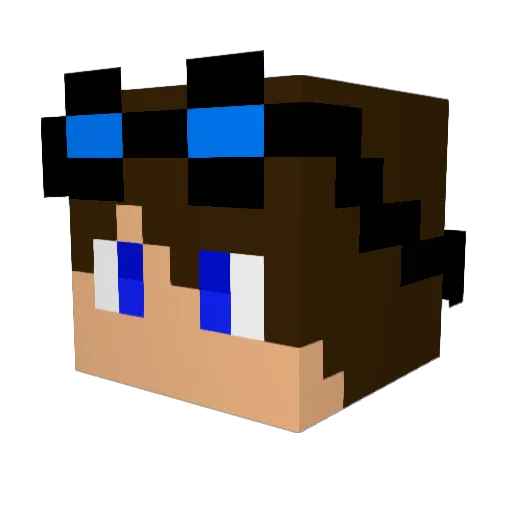 eldex8 Minecraft avatar head, 3D render