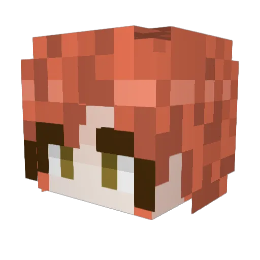 eldfurstenn Minecraft avatar head, 3D render