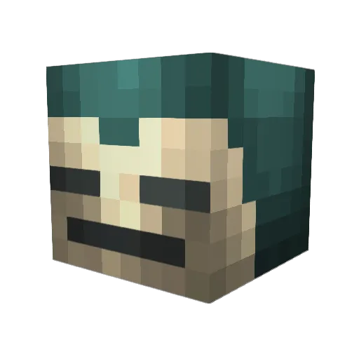 eldiablomh Minecraft avatar head, 3D render
