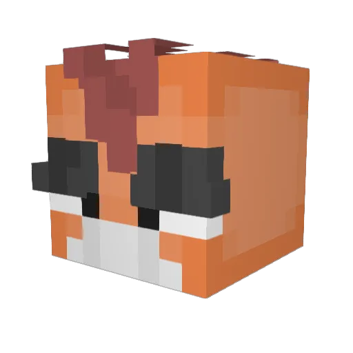 eldiegopu Minecraft avatar head, 3D render