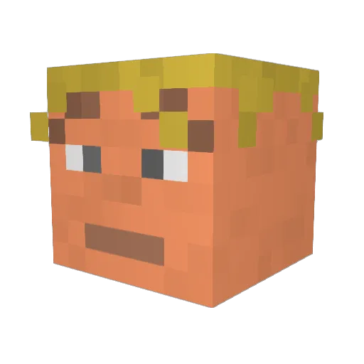 eldodo456 Minecraft avatar head, 3D render