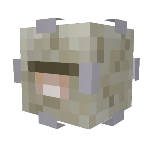 eldqre Minecraft avatar head, 3D render