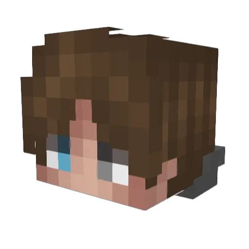 eldreest Minecraft avatar head, 3D render