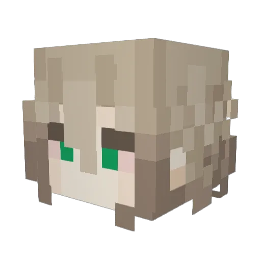 eldritch_kn1ght_ Minecraft avatar head, 3D render