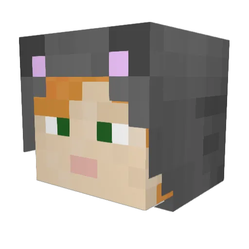 eldritchmeat Minecraft avatar head, 3D render