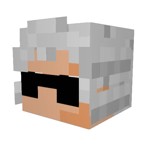 eldrr Minecraft avatar head, 3D render