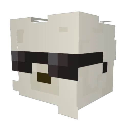 eldruum Minecraft avatar head, 3D render