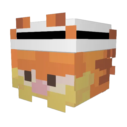 elducko1 Minecraft avatar head, 3D render