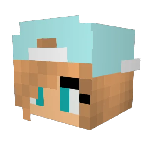 eleanor_4 Minecraft avatar head, 3D render
