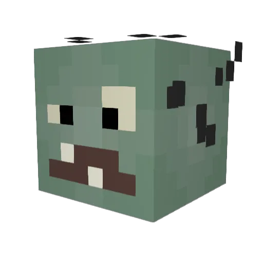elecsity Minecraft avatar head, 3D render