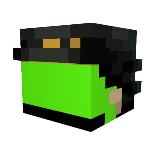 electric3chicken Minecraft avatar head, 3D render