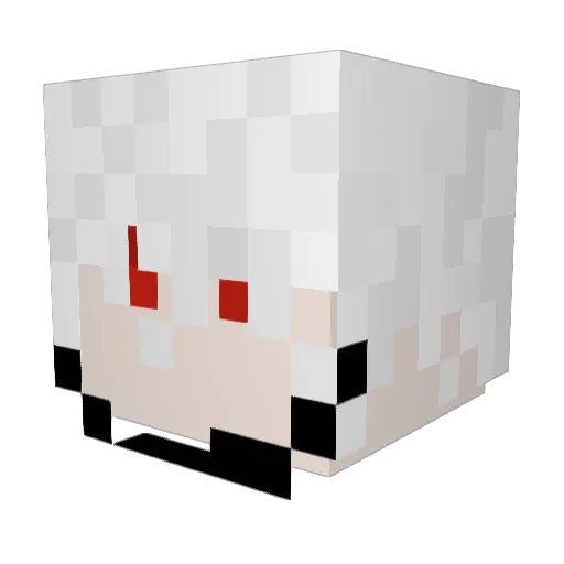 electric_ant Minecraft avatar head, 3D render
