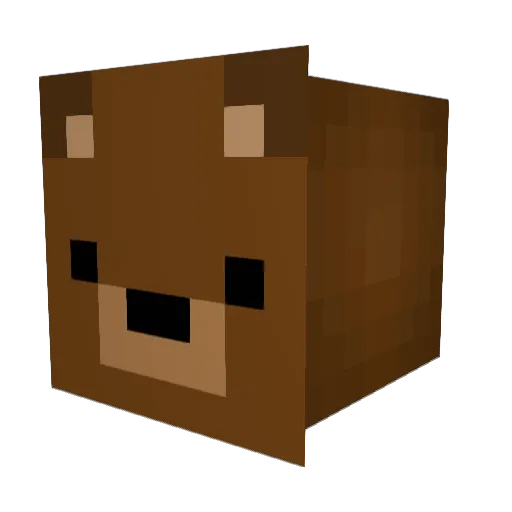 electricdoggg Minecraft avatar head, 3D render