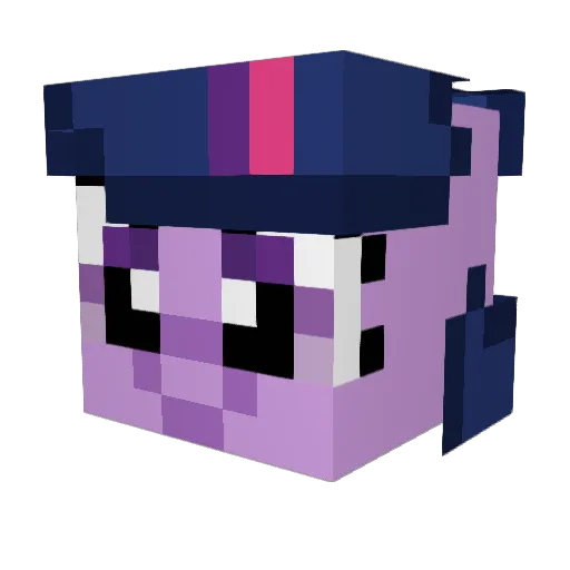 electriceelball Minecraft avatar head, 3D render
