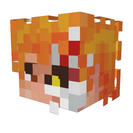 electricninja500 Minecraft avatar head, 3D render