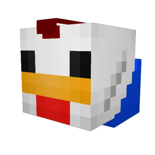 electricpanda123 Minecraft avatar head, 3D render