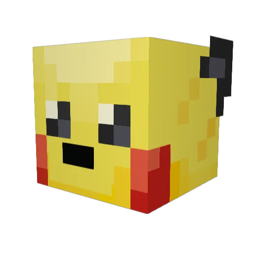 electrifiedg Minecraft avatar head, 3D render