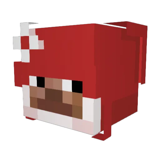 electrobotella Minecraft avatar head, 3D render