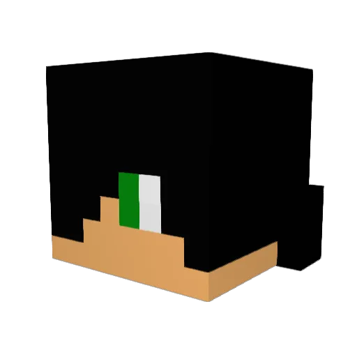 electronaut_80 Minecraft avatar head, 3D render