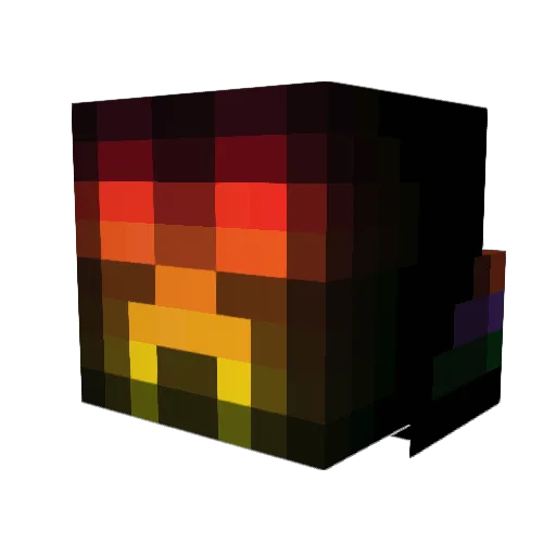 electrowars Minecraft avatar head, 3D render