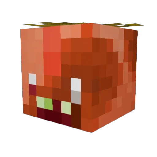 electyp Minecraft avatar head, 3D render