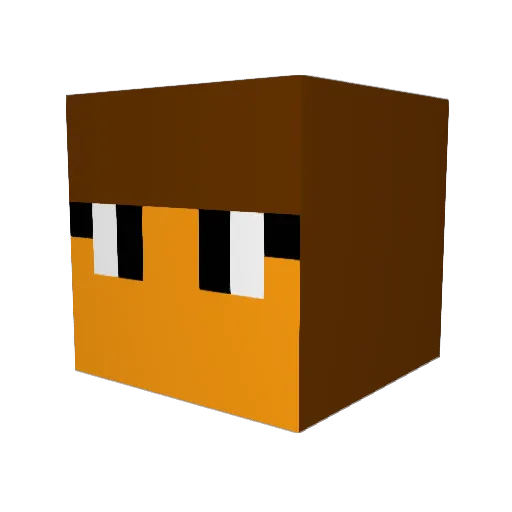elegantenigma Minecraft avatar head, 3D render