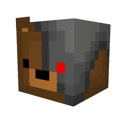 elegantstroker Minecraft avatar head, 3D render