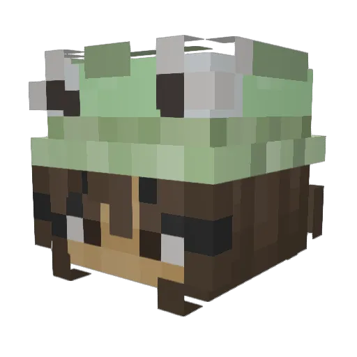 elehGBT Minecraft avatar head, 3D render