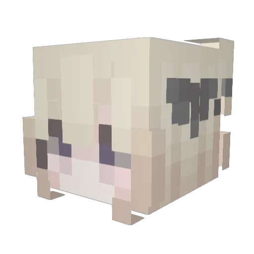 elektrczny Minecraft avatar head, 3D render