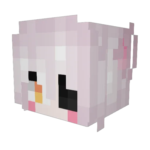 elektrolyse Minecraft avatar head, 3D render