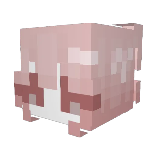 elektronisches Minecraft avatar head, 3D render