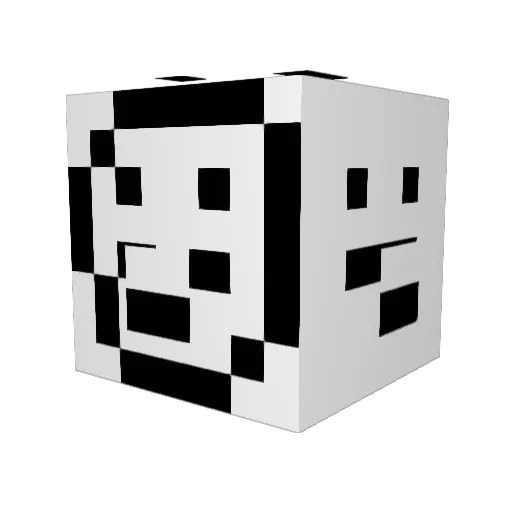 elely_ Minecraft avatar head, 3D render