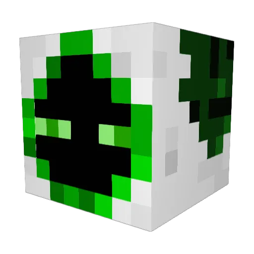 elementall Minecraft avatar head, 3D render