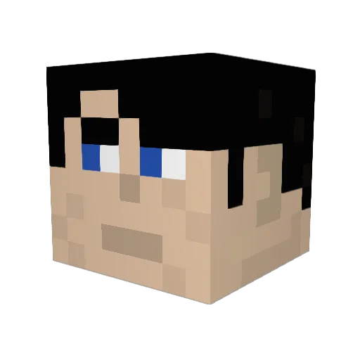 elementfire123 Minecraft avatar head, 3D render