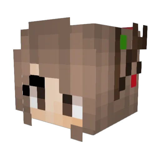 elena2500 Minecraft avatar head, 3D render