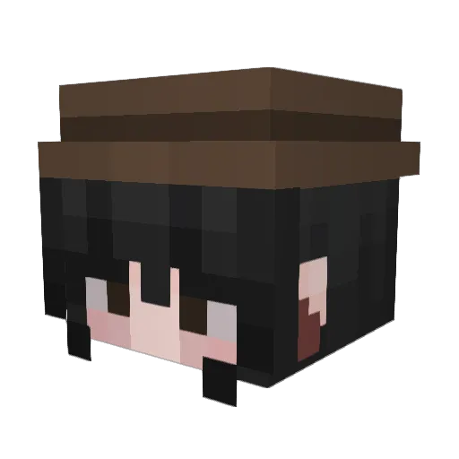 elenavls Minecraft avatar head, 3D render