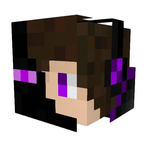 elender68 Minecraft avatar head, 3D render