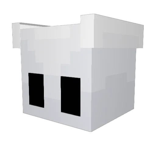 eleniom Minecraft avatar head, 3D render