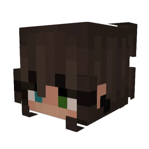 eleonori Minecraft avatar head, 3D render