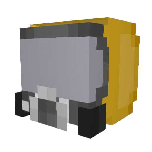 elephantmechant Minecraft avatar head, 3D render