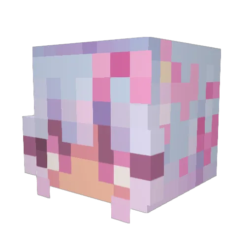 eletables Minecraft avatar head, 3D render