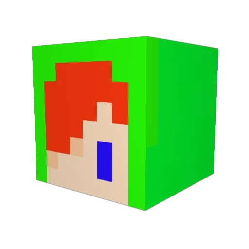 eletan12 Minecraft avatar head, 3D render