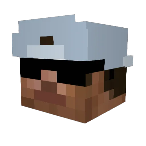 elevatedonthate Minecraft avatar head, 3D render