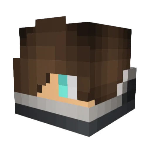 elevateskyhigh Minecraft avatar head, 3D render