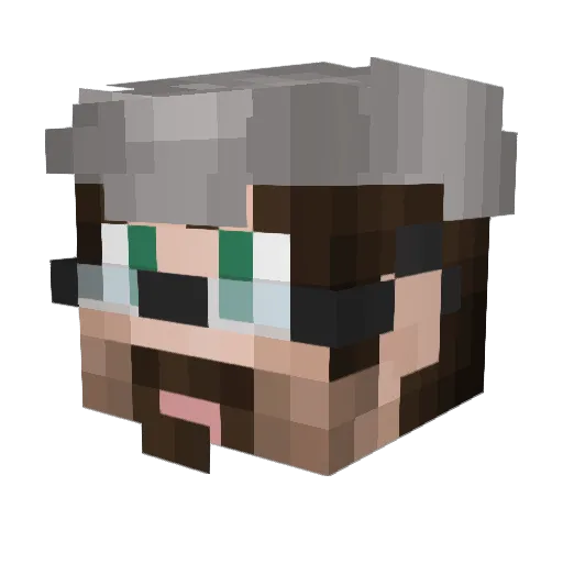 Minecraft-Avatar von elevenen: Kopf als 3D-Render