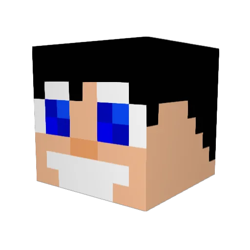 elevenvolcanoes Minecraft avatar head, 3D render