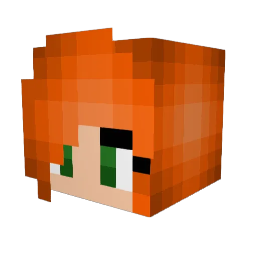 eleyezeeaye Minecraft avatar head, 3D render